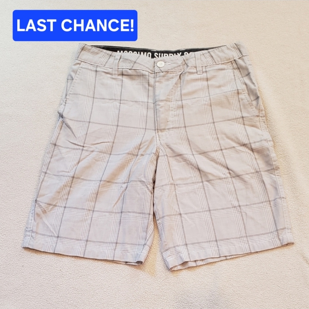 Mossimo Shorts in White/Gray Pattern, Mens Size 32